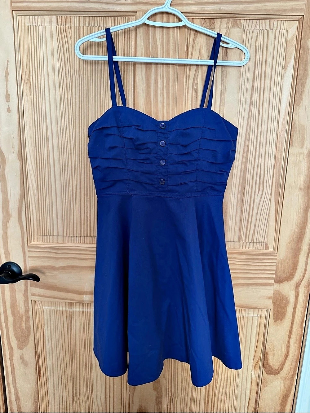 dynamite Blue Ruched Mini Dress  Like New